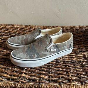 Vans Camo Slip-On Sneakers